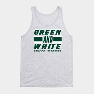 New York LYFE Green and White Football Colors! Tank Top